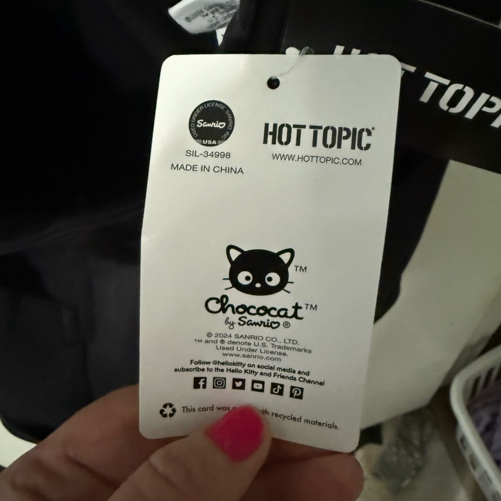 Sanrio Black Jumpsuit Sleek Stretchy Design - Picture 5 of 6